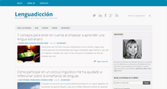 Desktop Screenshot of lenguadiccion.com